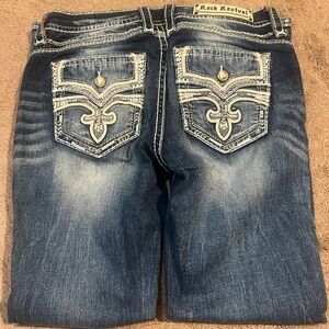 EUC Rock Revival Celinda Mid Rise Ankle Skinny Size 31x29 Women’s Jeans Grunge